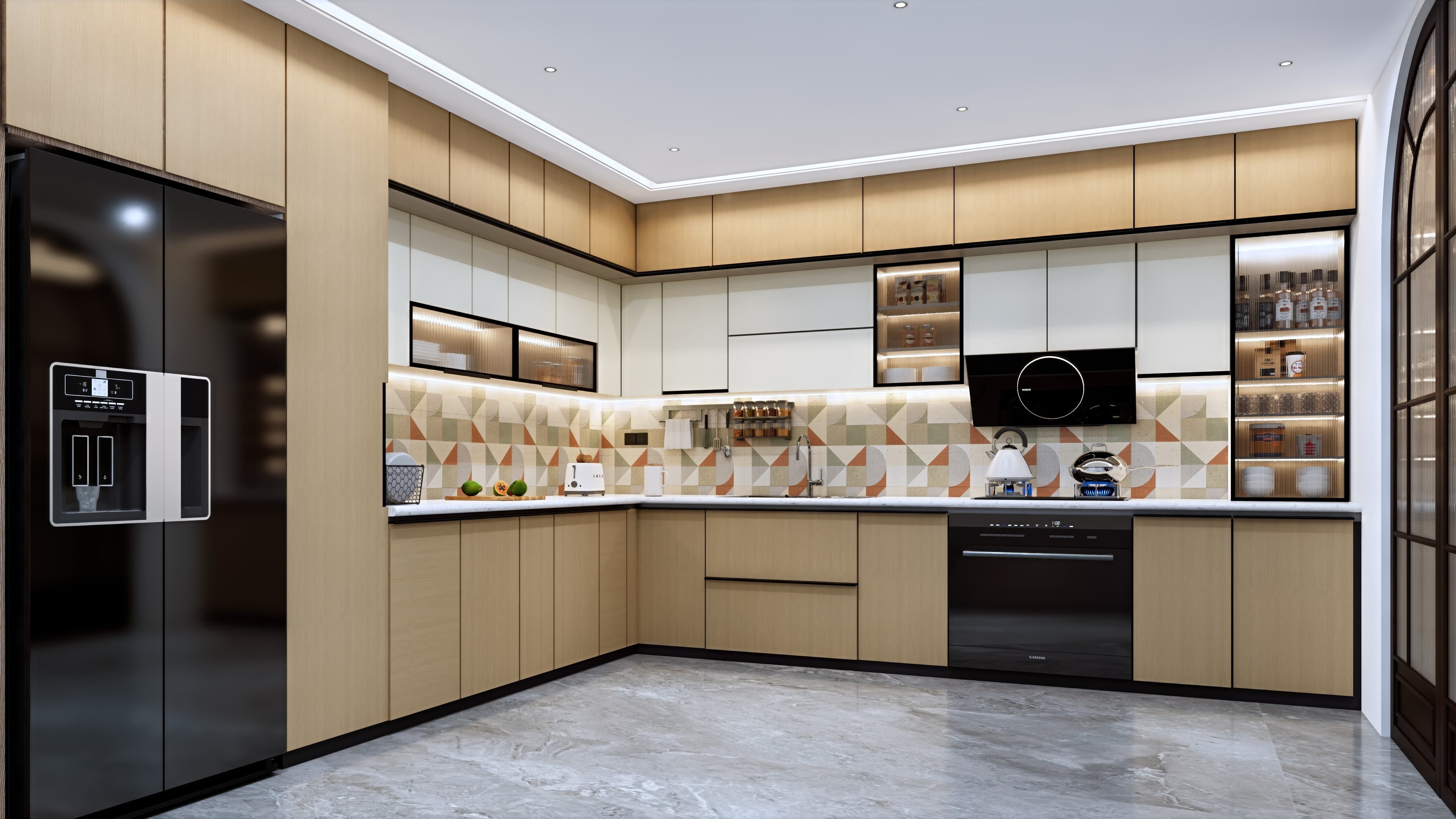 L-Shaped Kitchen Design